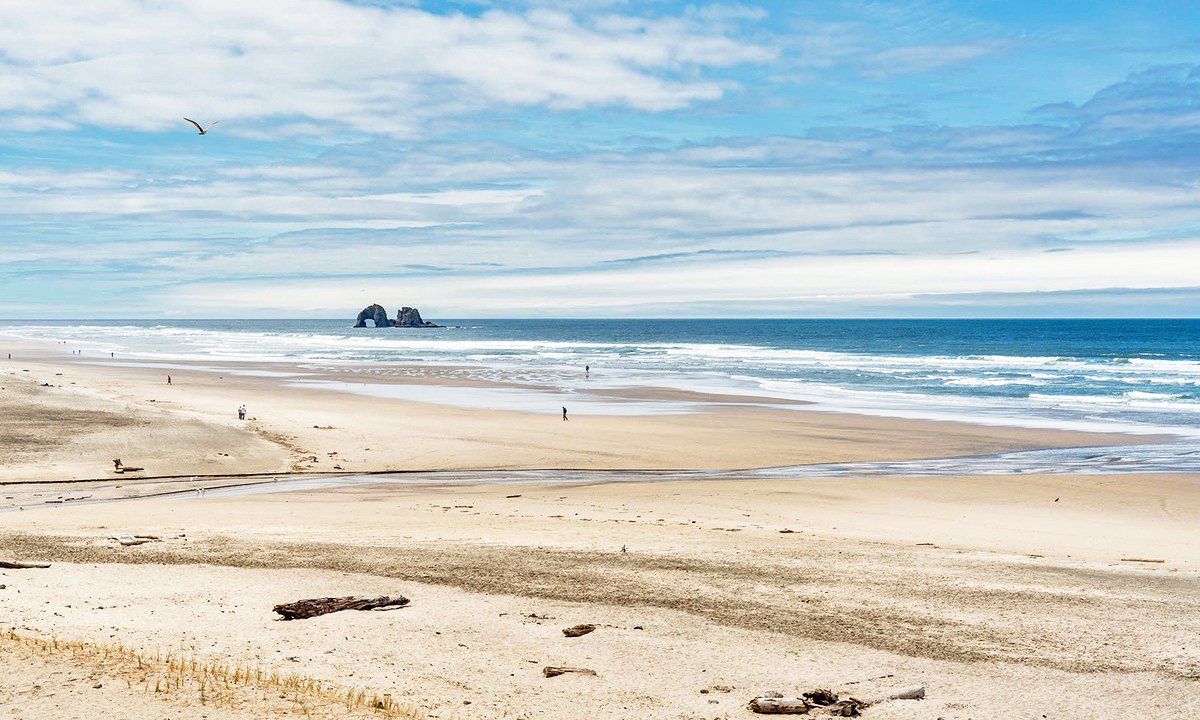 View of Twin Rocks from Alpine Shores beach rental