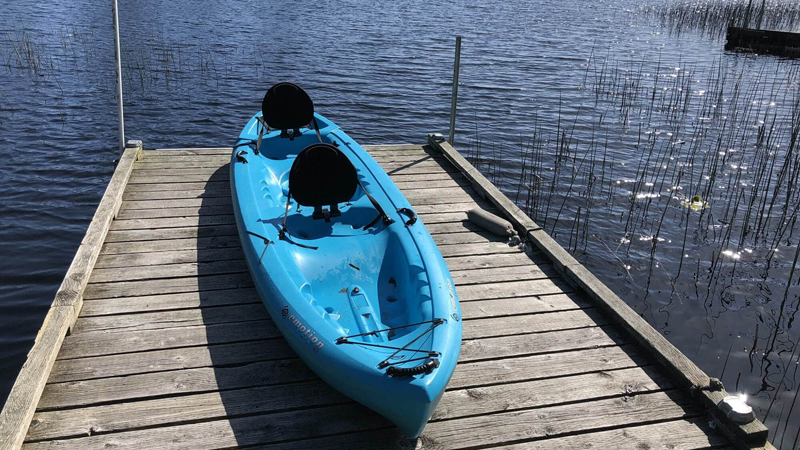 Garrison Lake in Port Orford - This kayak is included with Kismet vacation rental!