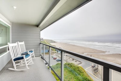 ocean front condo overlooking the ocean